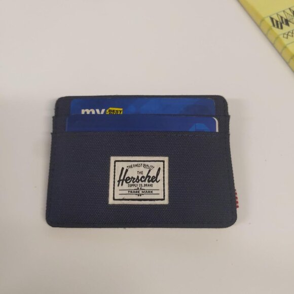 Herschel Men's Charlie Rfid Card Case Wallet, Navy, One Size US - Picture 4 of 10